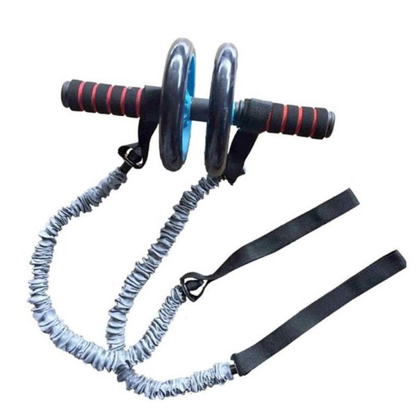

resistance bands exercise trainer belly wheel roller elastic ropes(without roller) sport ropes fitness gym equipment