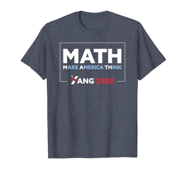 

math andrew yang 2020 t-shirt yang for president shirt t-shirt, White;black