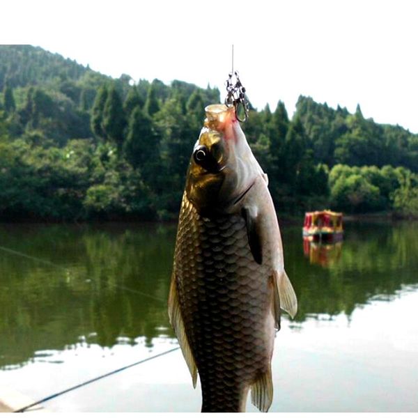 

1pcs explosion 9 hooks pesca tackle accessories fishing #4 #6 #8