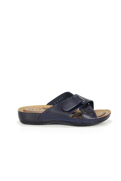 

slippers women orthopedic els-skin-navy blue-36, Black