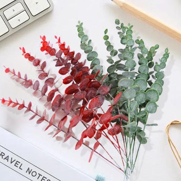 

decorative flowers & wreaths artificial leaves branch vintage green for home decoration wedding plants room
