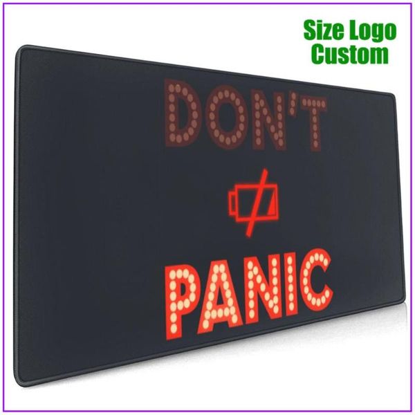 

mouse pads & wrist rests dont panic personalized custom extra large long gamer mousepad alfombrilla raton pc completo with support
