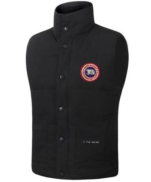 

canada usa style mens tyle real feather down winter fashion vest bodywarmer advanced waterproof fabric, Black;white