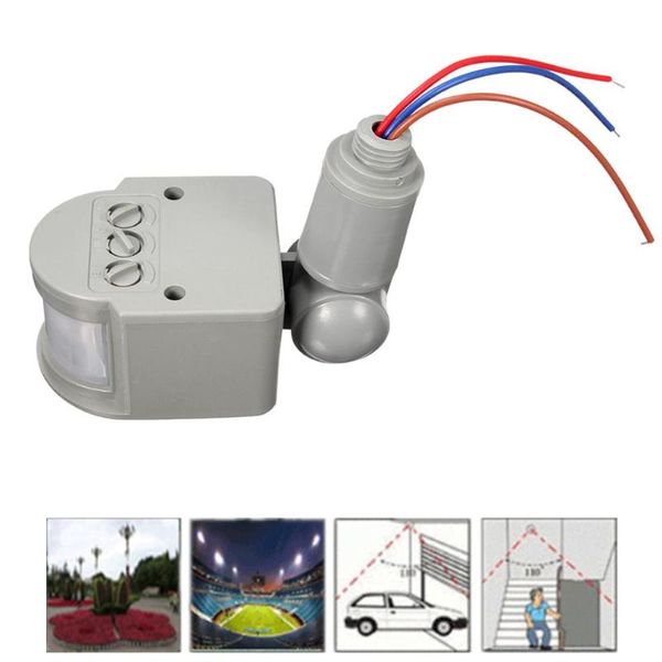 

smart home sensor infrared pir motion 110v-240v 12m detector wall light switch control 140 degree safety security
