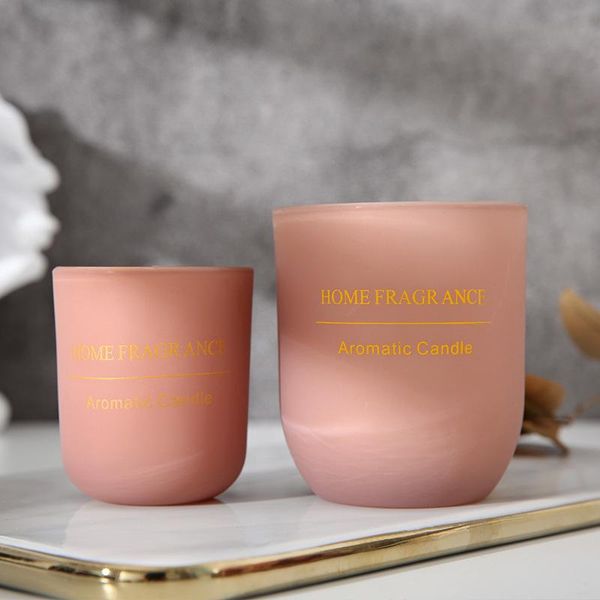 

candles decorative jars glass pink color wedding scented for bath and body works