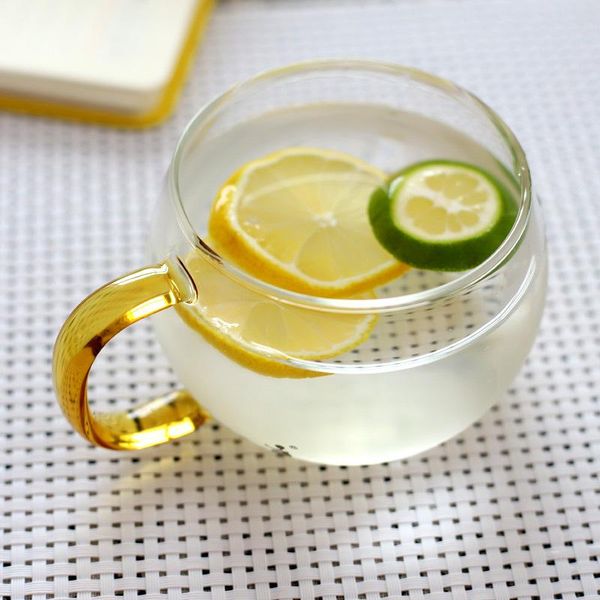 

wine glasses 300ml modern simple single-layer glass with color handle flower tea cup korean juice milk breakfast coffee mug