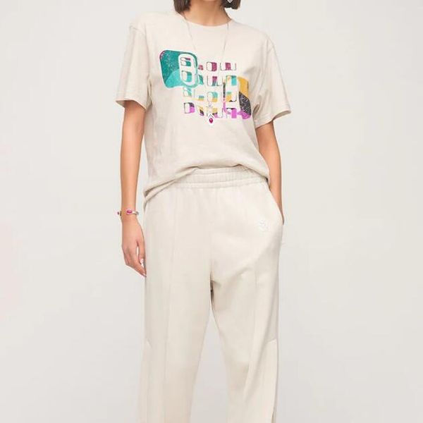 

women 21isa mar tees t-shirt letter print design lady high-quality temperament classic loose crew neck, White
