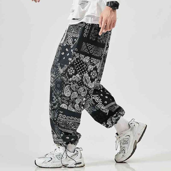 

men's pants mens harem fashion jogger casual japanese man loose oversized trousers funny streetwear male sweatpants 5xl vv8w, Black