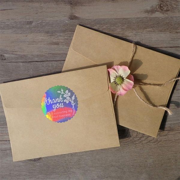 

gift wrap gxma 500pcs rainbow thank you for supporting my small business sticker labels baking