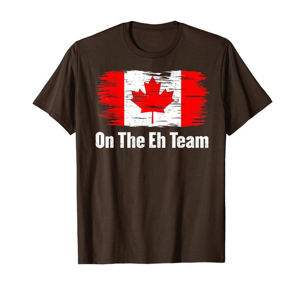 

funny on the eh team canada t-shirt - canadian leaf pride, White;black