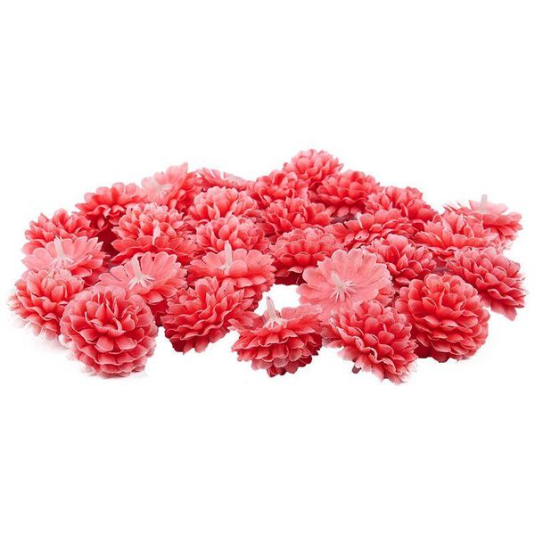 

decorative flowers & wreaths 30pcs daisy artificial fake flower silk spherical heads bulk wedding party decor