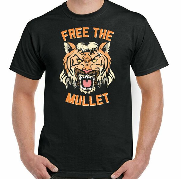 

joe exotic t-shirt, the mullet, tiger king, man funny t-shirt, White;black