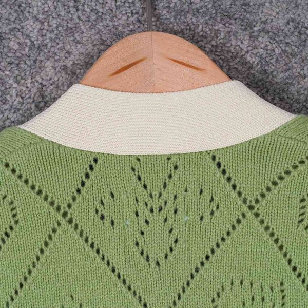 

women's sweaters women cardigan spring summer autumn sleeveless knitted v-neck hollow out elegant high street chic stunning fashio, White;black