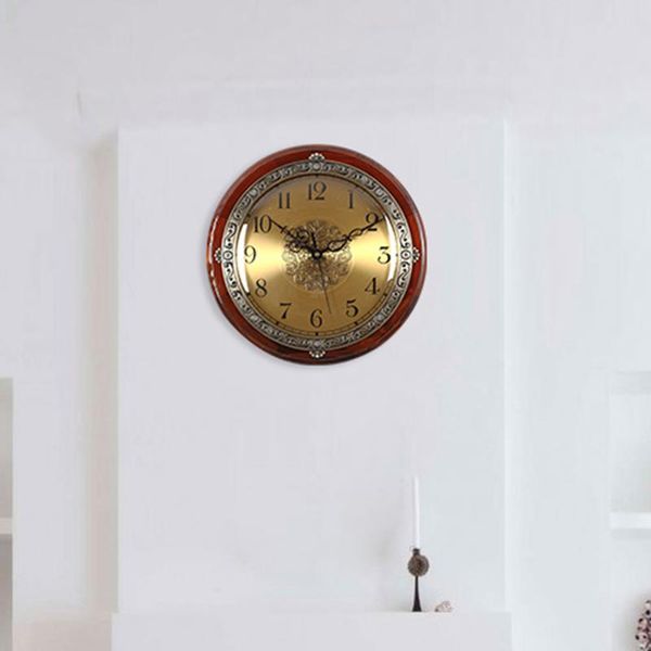 

wall clocks vintage large clock personality creative wood living room silent european reloj de pared decoration zp50zb