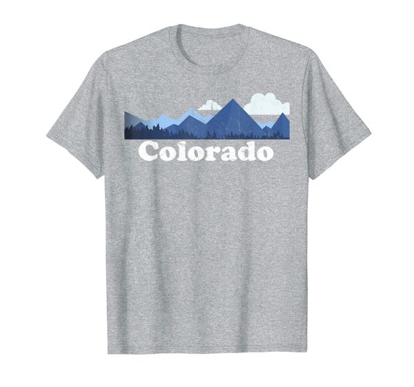 

vintage retro 70s 80s colorado rocky mountains vacation t-shirt, White;black