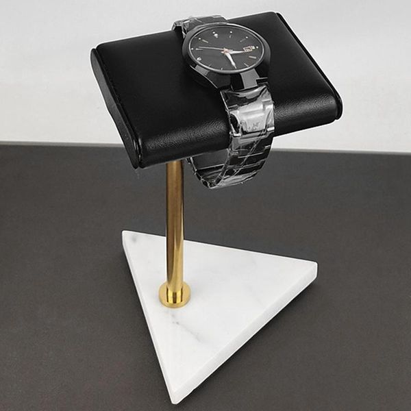 

jewelry pouches, bags fashion marble watch bracelet display stand leather necklace placement, Pink;blue