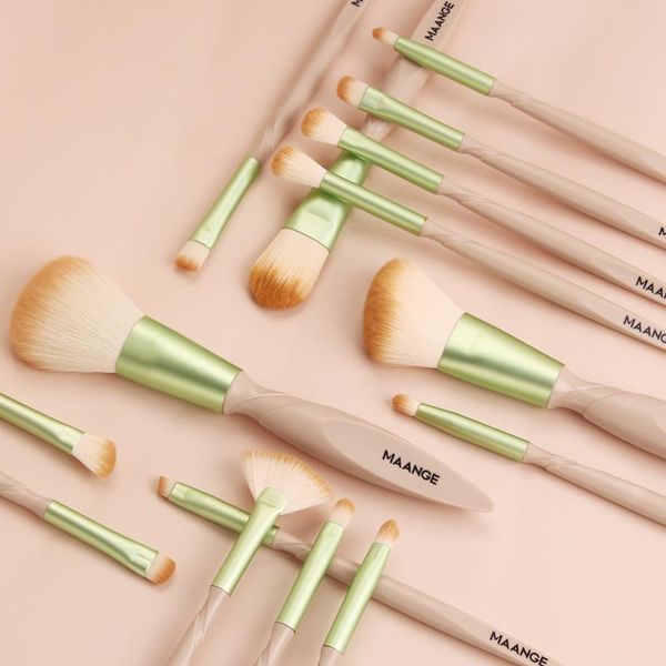 

makeup brushes 15 pcs/set set eye shadow blending eyeliner eyebrow brush fluorescent series beauty tool maquillaje