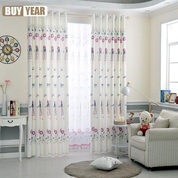 

curtain & drapes white princess concise modern girls shade curtains for living dining room bedroom.