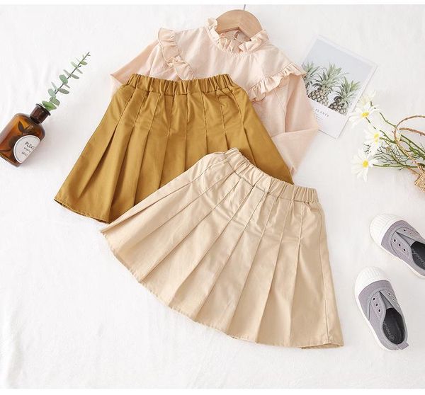 

5 6 7 y toddler girl skirt spring autumn tutu skirts princess kids children pettiskirt fashion baby pleated