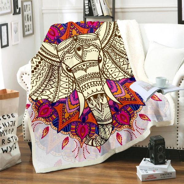 

blankets the bohemian 3d-printed wool blanket bed is thick with stylish sheets and sherpas throw at adults children