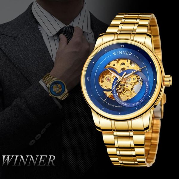 

wristwatches winner fashion business hollow men's mechanical watch automatic waterproof male relogio masculi drop, Slivery;brown