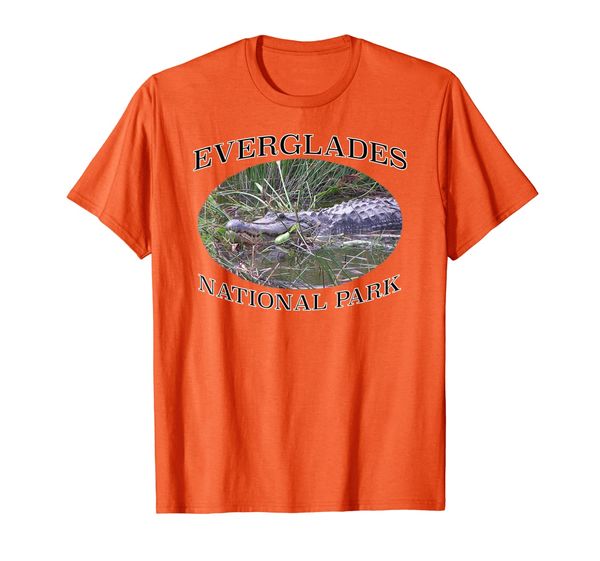 

everglades national park alligator t-shirt, White;black
