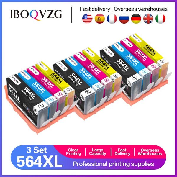 

ink cartridges iboqvzg compatible 564xl cartridge replacement for 564 xl posmart b8550 c6380 b11 6510 4610 4620 3520 5510 5520