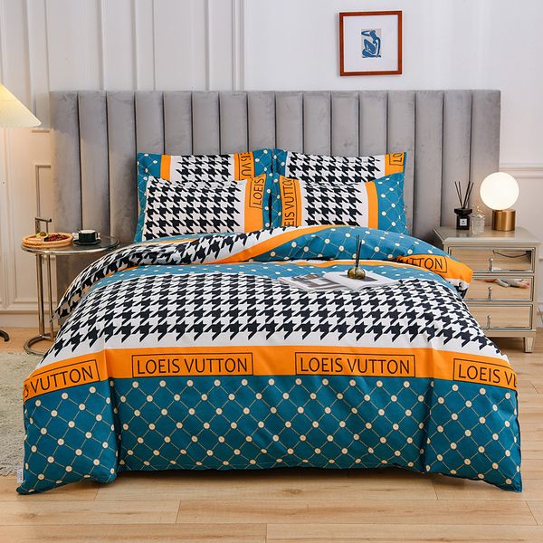 

autumn and winter frosted four pure cotton thickened printed quilt cover bed sheet student three piece set live broadcast