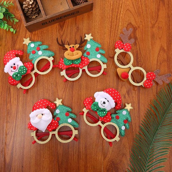 

party masks christmas glasses decorations children's toys santa snowman antler xmas decor holiday dress up