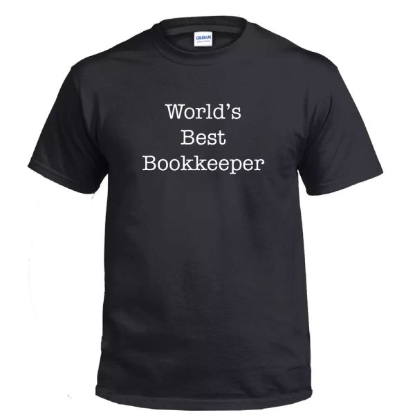 

worlds bookkeeper math work shirt school funny shirt gift cotton t-shirt, White;black