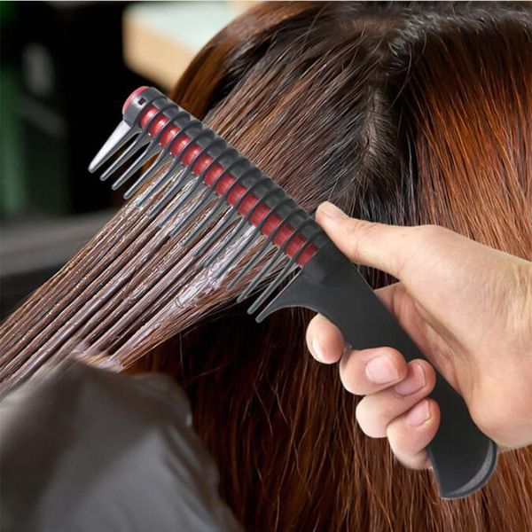 

hair brushes dyeing comb ironing rolling salon baking molding waxing hollow roller, Silver