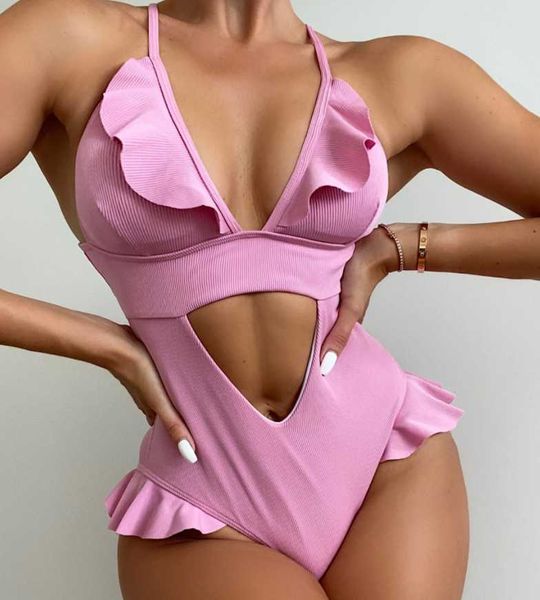 

two-piece suits 2021 one-piece bikini hollow flashing swimsuit comfortable