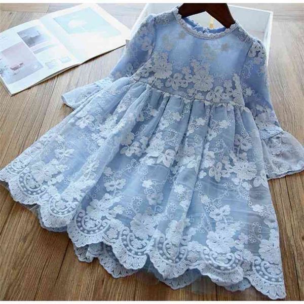 

lace girl dress spring style flare sleeve princess dresses for party wedding baby clothes 2-8y e88670 210610, Red;yellow