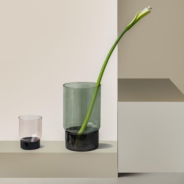 

vases minimalist creative vase transparent glass modern desk decor hydroponic plants dry flower jarrones home decoration bs50hp