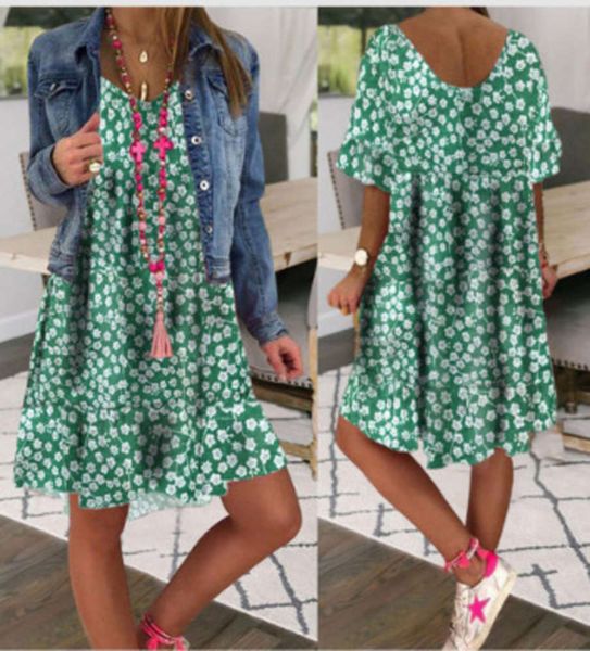 

casual dresses summer large small floral women's slim mid long print drs, Black;gray