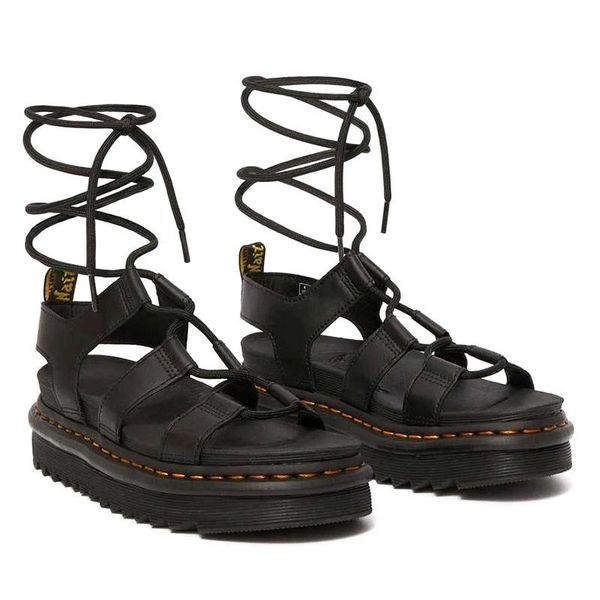 

sandals women sandal summer wedge platform genuine leather ins mid heel shoes female cross straps outdoor footwear 2021, Black