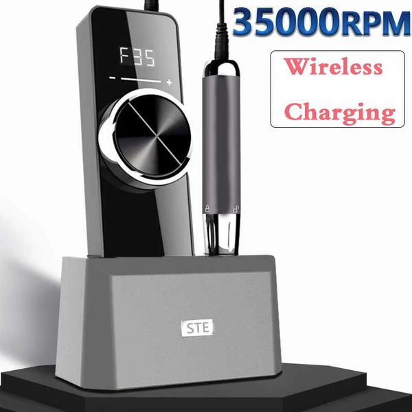 

nail drill & accessories 35000rpm machine brushless drive electric manicure rechargeable polisher