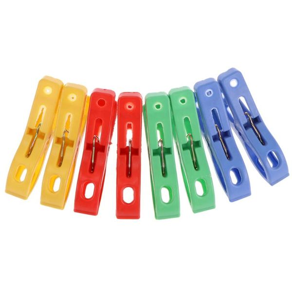 

clothing & wardrobe storage 24pcs large clothes windproof tickened quilt clamps drying clips (random color)