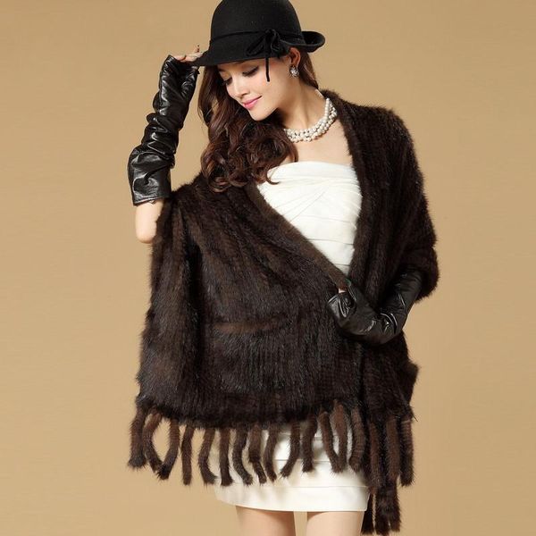 

scarves elegant women winter autumn casual knitted real shawl with tassels lady natural pashmina fashion, Blue;gray