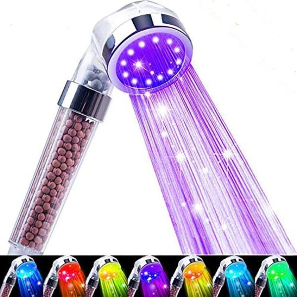 

bathroom water-saving led shower head 7 color change randomly regendusche handdouche met ducha bath sets