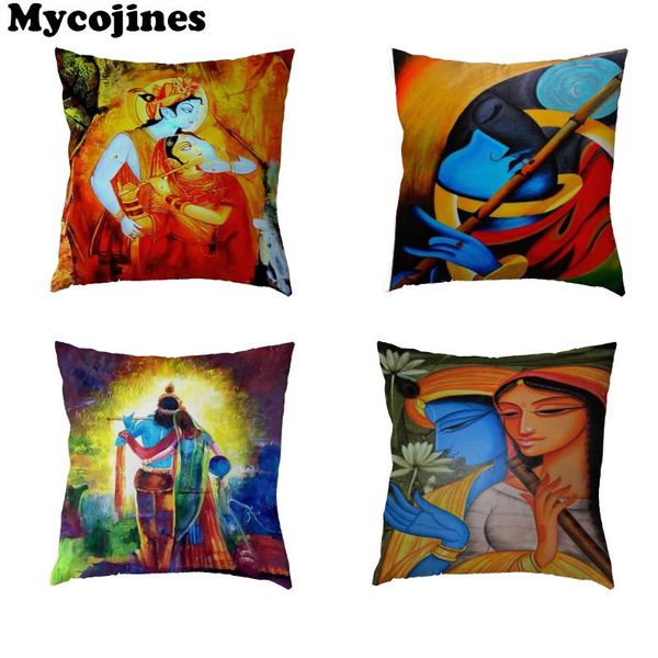 

white cushion cover woman umbrella pillowcase home decoration throw pillow girl lady glasses sofa case cushion/decorative