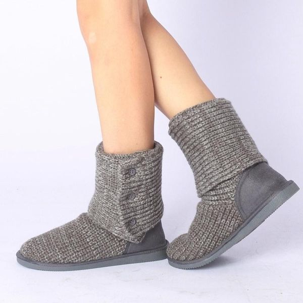 

boots high women's shoes keep warm wool, Black