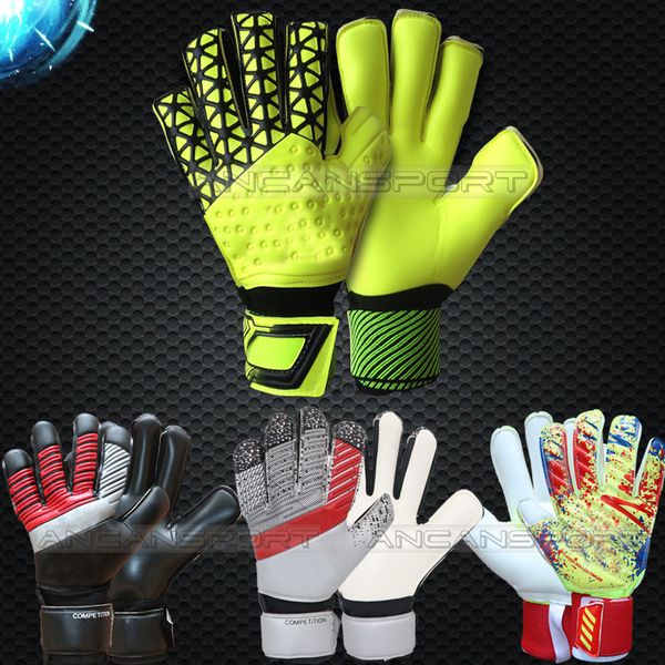 

jusdon adults goalkeeper gloves soccer gloves football gloves 3mm latex without fingersaves-77, Black