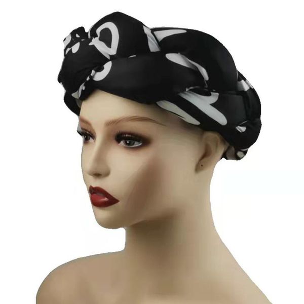 

ethnic clothing women est muslim sleep hat african print stretch bandana head wrap long scarf hair accessories creative flower headscarf, Red