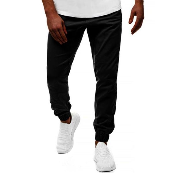 

men's pants pantalon homme sweatpants men casual black fitness bodybuilding pockets skin full length sports