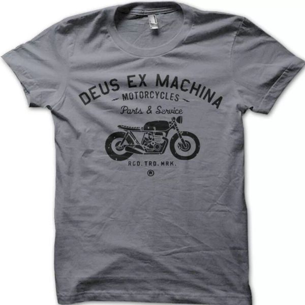 

Custom Motorcycle Cafe Racer printed t-shirt 9082, White;black