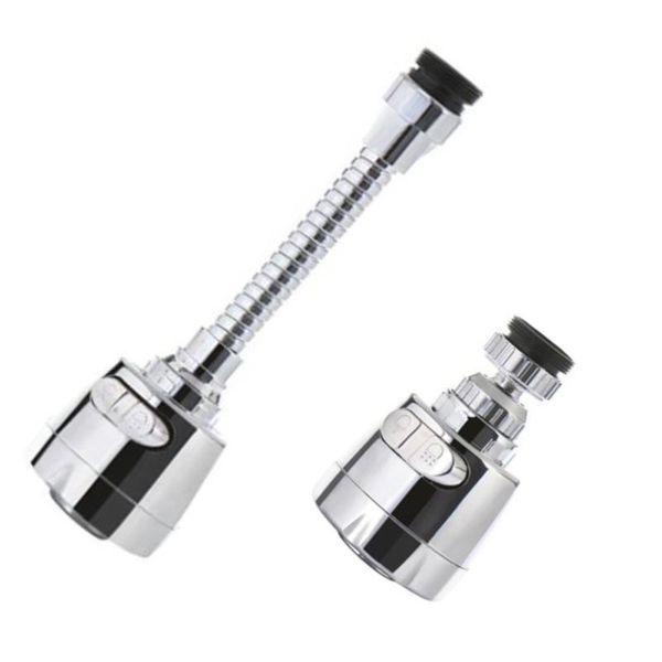 

2pcs splash-proof nozzle rotatable tap extender kitchen diffuser filter adapter for bathroom (long patte faucets