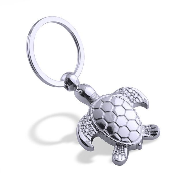 

cute sea turtle keyring keychain classic pendant key chain for bag 211819, Silver
