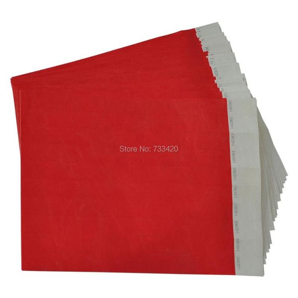 

party decoration heavy tyvek wristbands, thicker and stronger id numbers wristbands for parties events 3/4 inch 500 piece