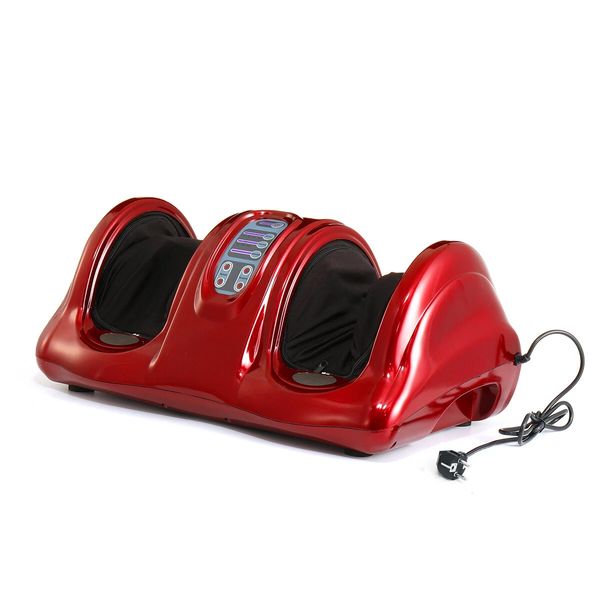 

220v electric foot massager ankle calf kneading rolling machine circulation shiatsu massage fitness pain relief tool
